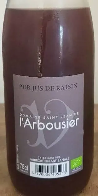 Domaine De L'Arbousier Jus de raisin Cinsault