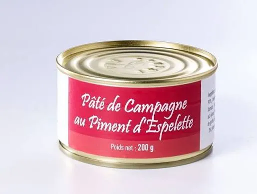 À la Truffe du Périgord « Pâté de Campagne au Piment d’Espelette AOP » 200g — Pâté Artisanal du Périgord