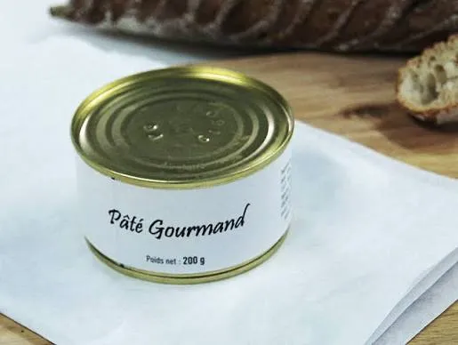 Pâté Gourmand au Foie Gras de Canard IGP Périgord 200g — Pâté de Porc & Foie Gras