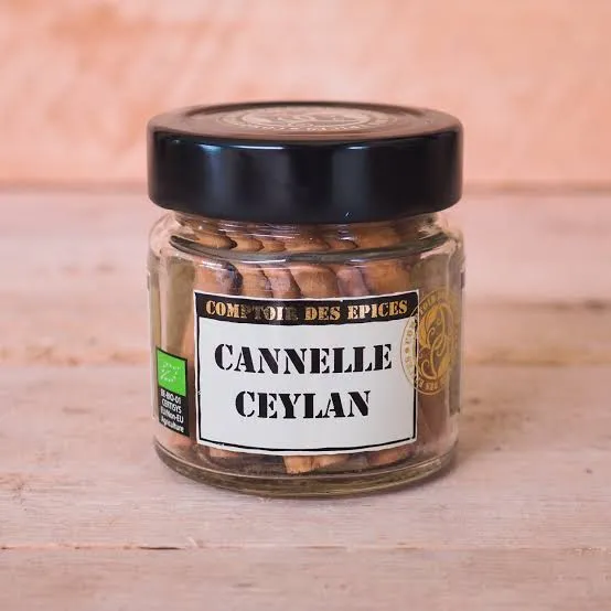 Comptoir des Épices « Cannelle de Ceylan Bâtons Bio » 25g — Bâtons de Cannelle 4 cm du Sri Lanka