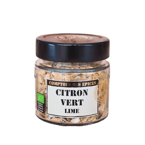Comptoir des Épices « Citron Vert Lime Bio » 35g — Écorces de Lime Séchées