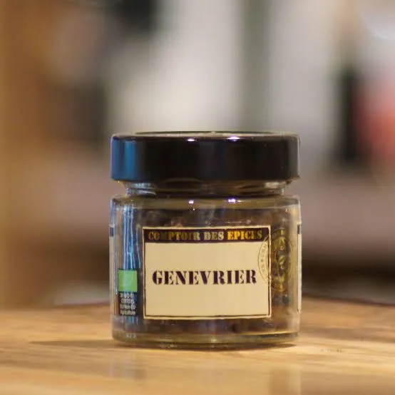 Comptoir des Épices « Baies de Genièvre Bio » 35g — Baies de Genévrier pour Choucroutes, Marinades & Gin