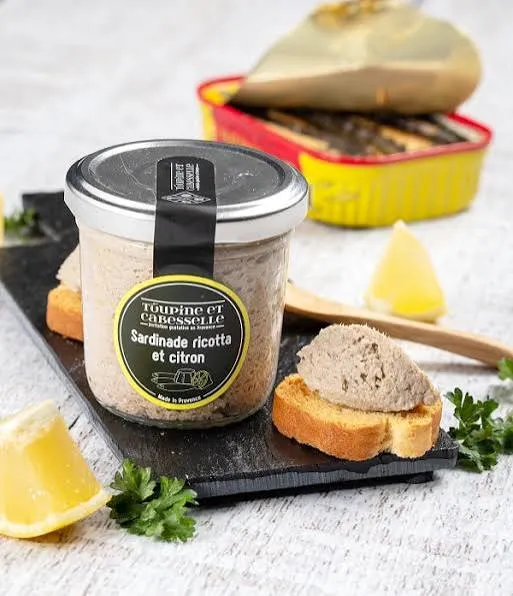 Toupine et Cabesselle « Sardinade Ricotta & Citron » 90g — Tartinable Provençal au Poisson