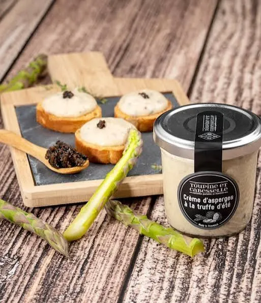 Toupine et Cabesselle « Crème d’Asperge à la Truffe d’Été » 90g — Tartinable Raffiné pour l’Apéritif