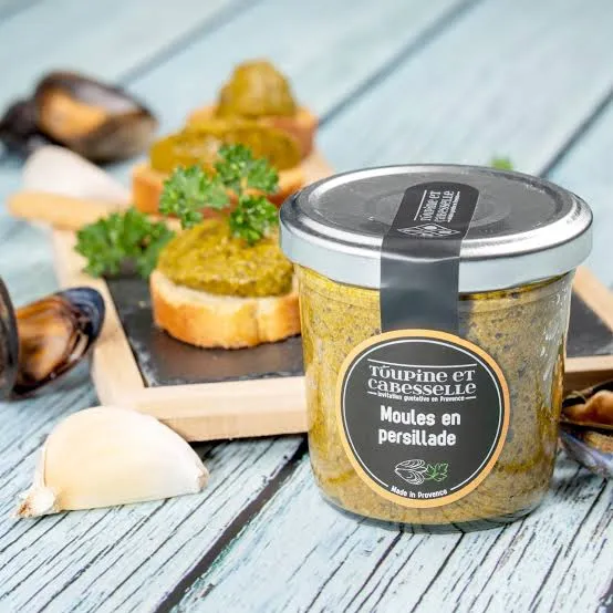 Toupine et Cabesselle « Moules en Persillade » 90g — Tartinable Provençal aux Saveurs de la Mer