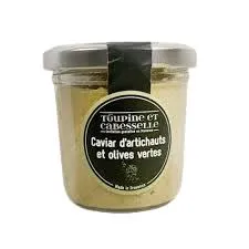 Toupine et Cabesselle « Caviar d’Artichauts & Olives Vertes » 90g — Tartinable Provençal Artisanal