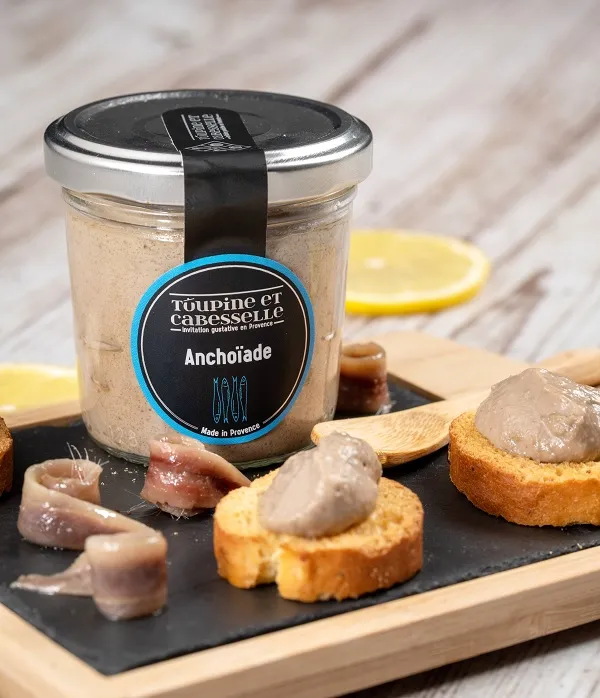Toupine et Cabesselle « Anchoïade » 90g — Spécialité Provençale à la Crème d’Anchois