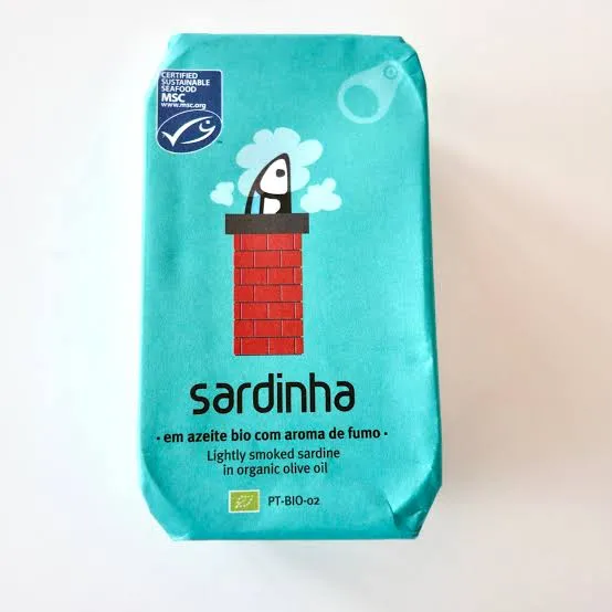 Sardinha « Sardines MSC Légèrement Fumées à l’Huile d’Olive » 120g (Boite bleu) — Conserves de Sardines du Portugal