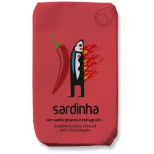 Sardinha « Sardines à l’Huile d’Olive Piquante & Piment Fort » Boite Rose 120g — Sardines Portugaises Relevées