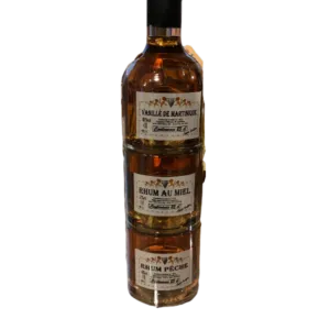 vanillé de martinique, rhum miel, rhum peche 3*25cl