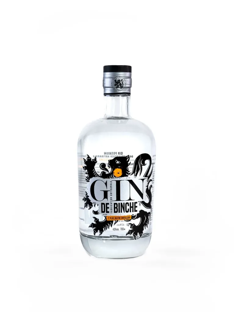 Gin de Binche Original 70 CL  — Gin Belge Artisanal Plus Oultre Distillery