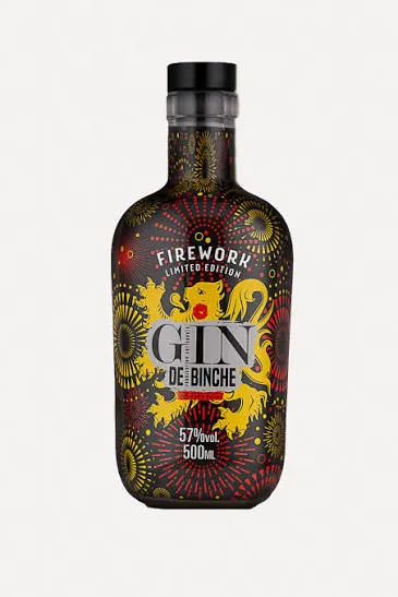 Gin de Binche « Firework » 57% — Gin Belge Navy Strength Édition Limitée