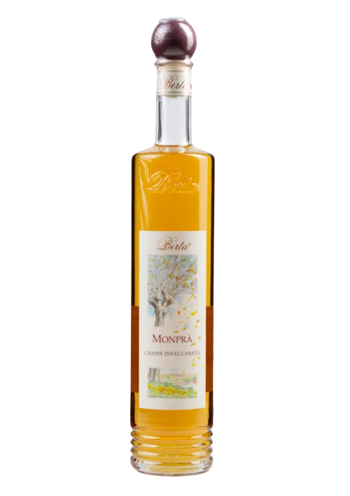 Berta Grappa Monprà Affinata 40% — Grappa Piémontaise Vieillie Barbera & Nebbiolo