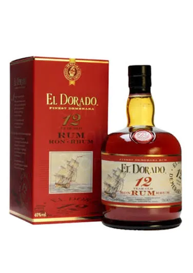 El Dorado 12 Ans 40% — Old Reserve Rum du Guyana Vieilli en Fûts de Bourbon