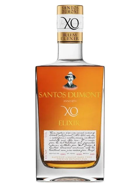 Santos Dumont XO Elixir 40% 70cl — Élixir à Base de Rhum & Cachaça du Brésil