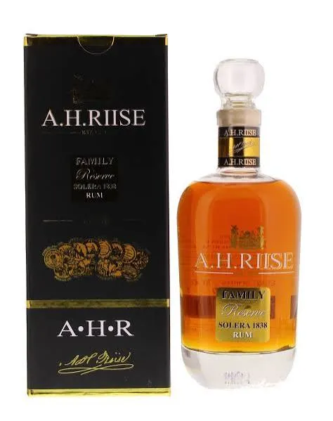 A.H. Riise « Family Reserve Solera 1838 » 42% 70cl GBX — Rhum Vieux Solera Premium