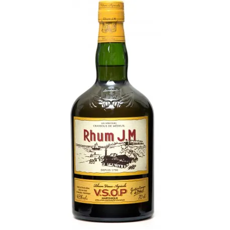 Rhum J.M VSOP 43% 70cl — Rhum Vieux Agricole Martinique