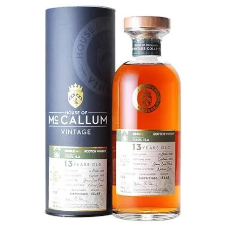House of McCallum Caol Ila 13 Ans 2008 « Graves Wine Cask Finish » 46,5% 70cl — Single Malt Scotch Whisky Islay