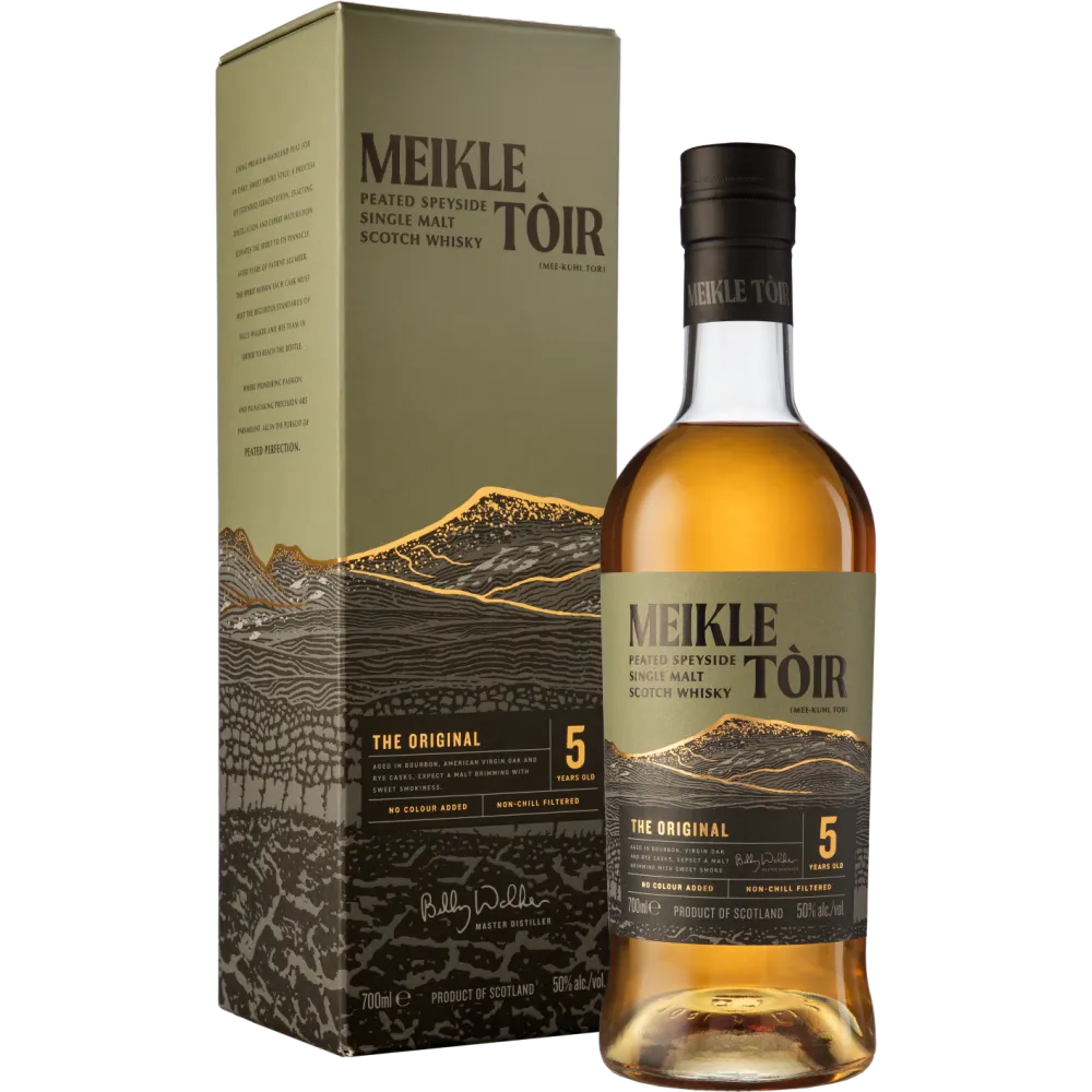 GlenAllachie Meikle Tòir « The Original » 5 Ans — Single Malt Scotch Whisky Tourbé du Speyside