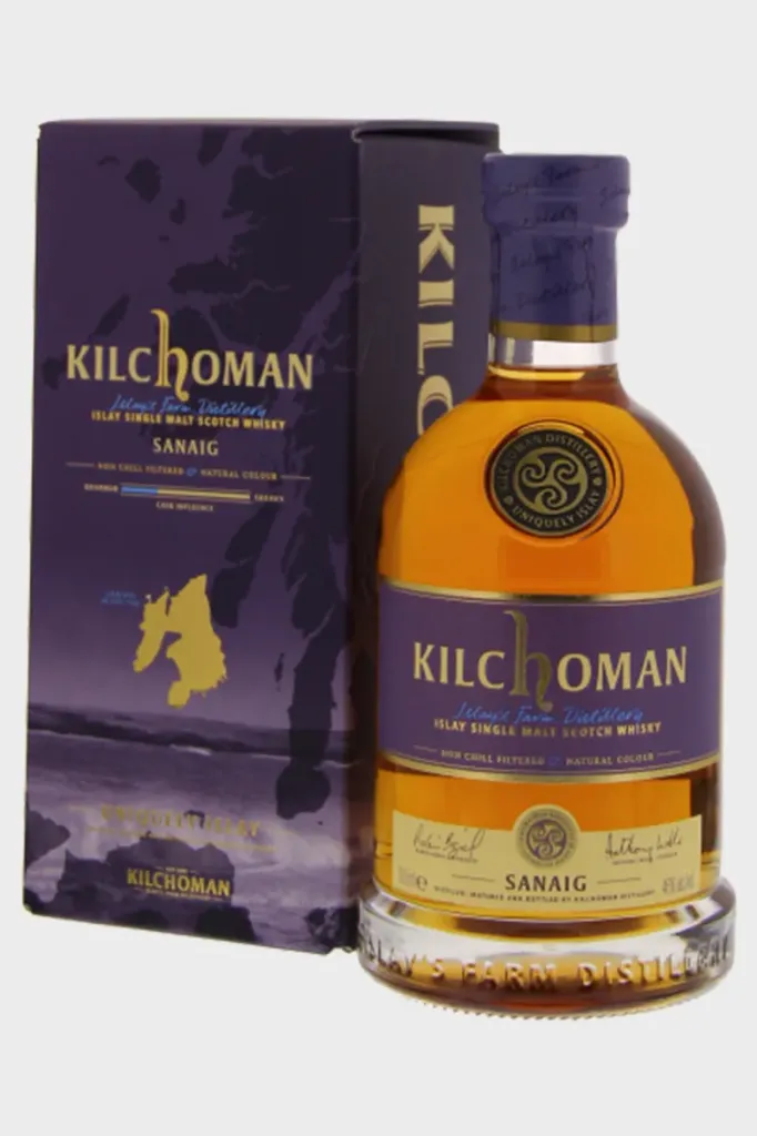 Kilchoman « Sanaig » 46% 70cl — Islay Single Malt Scotch Whisky Tourbé Sherry & Bourbon