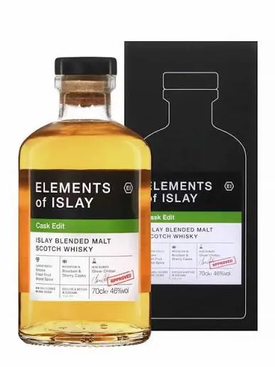 Elements of Islay « Cask Edit » 46% 70cl — Blended Malt Scotch Whisky d’Islay Tourbé