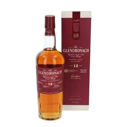 Glendronach 12 Ans « Sherry Cask Matured » 43% 70cl — Single Malt Scotch Whisky Vieilli en Fûts de Sherry