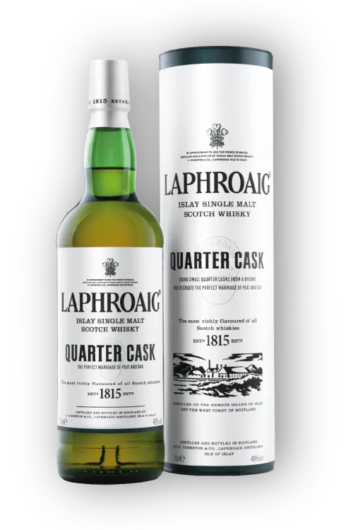 Laphroaig « Quarter Cask » 48% 70cl — Single Malt Scotch Whisky Islay Tourbé Non Filtré à Froid