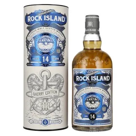 Douglas Laing « Rock Island Sherry Edition » 14 Ans 46,8% — Blended Malt Scotch Whisky des Îles Finition Sherry