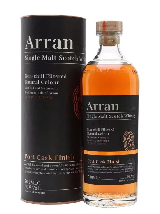 Arran Port Cask Finish 50% 70cl — Single Malt Scotch Whisky Finition Fûts de Porto