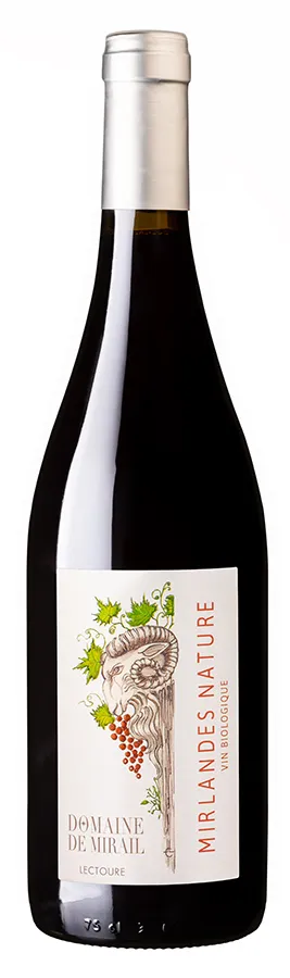 Domaine de Mirail « Mirlandes Nature » Rouge 2024 Bio — IGP Côtes de Gascogne Merlot Demeter