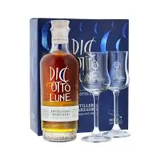 Marzadro « Le Diciotto Lune » + 2 Verres — Grappa Stravecchia Italienne 18 Mois