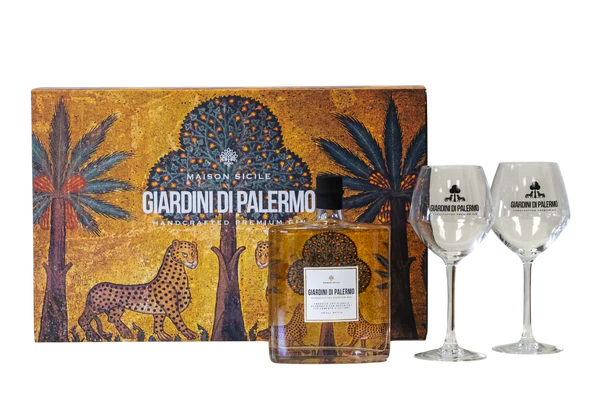 Giardini di Palermo Gin 0,500 ml + 2 verres