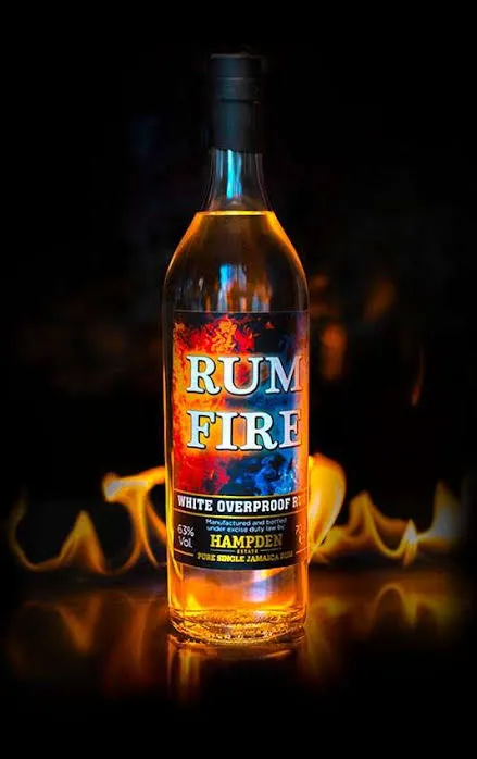 Hampden Estate « Rum Fire » 63% 70cl — Rhum Blanc Jamaïcain Heavy Pot Still High Esters