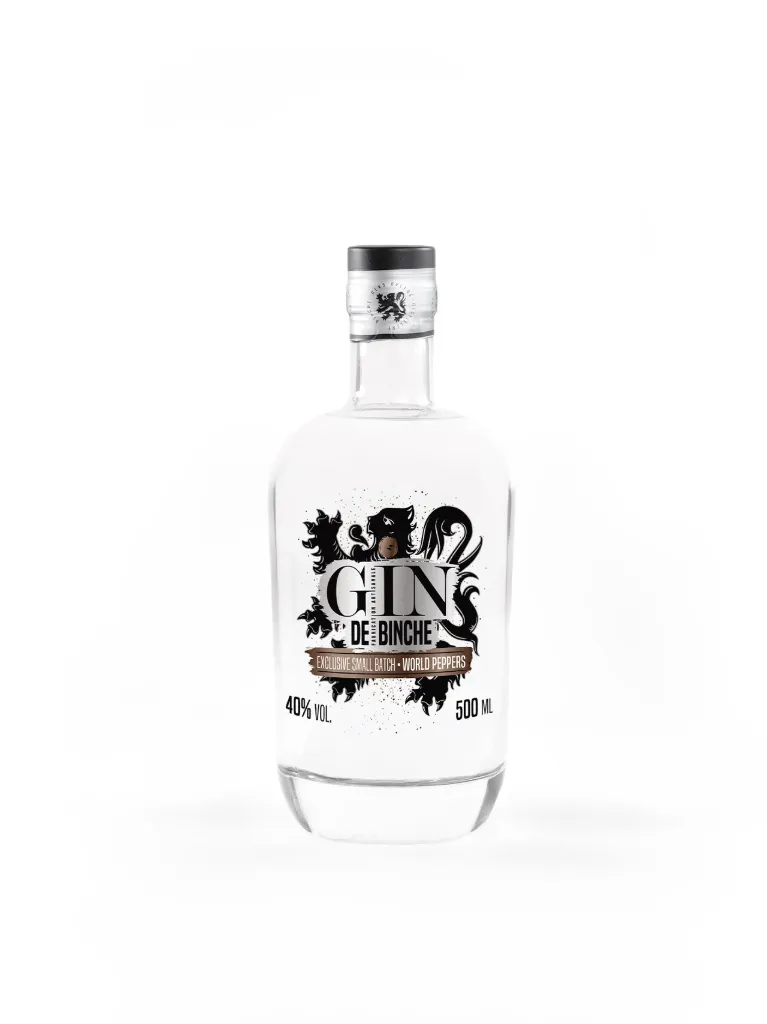 Gin de Binche « Poivres du Monde » — Gin Belge Artisanal aux Grands Poivres
