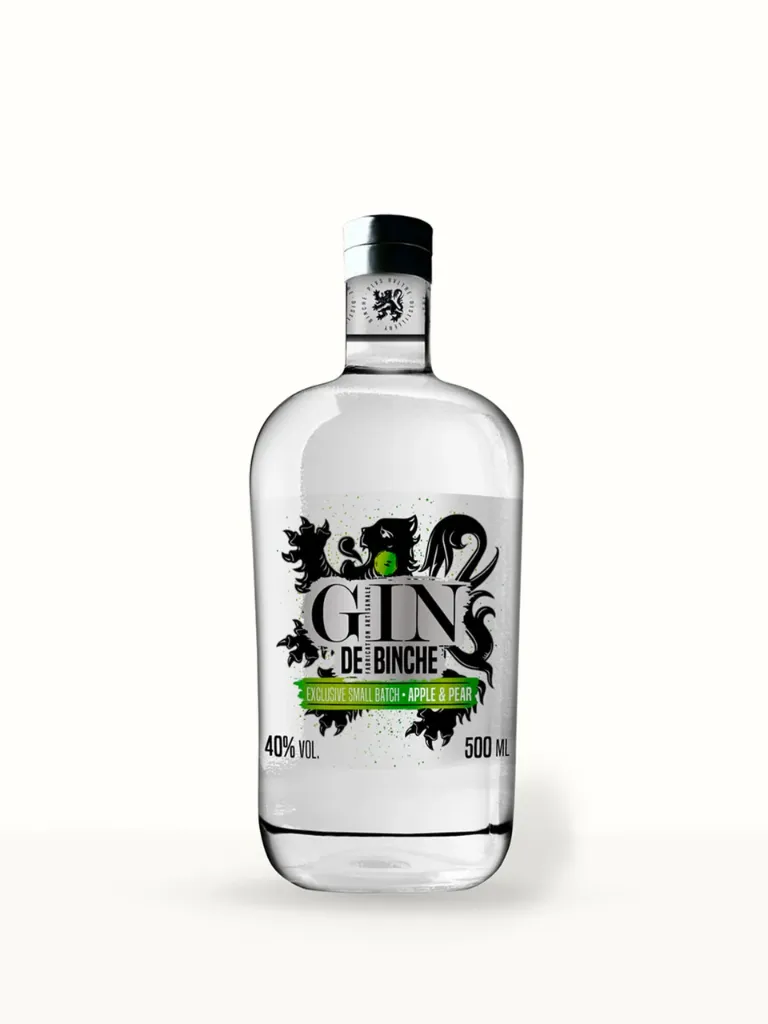Gin de Binche « Poire & Pomme » — Gin Belge Artisanal Triple Distillation